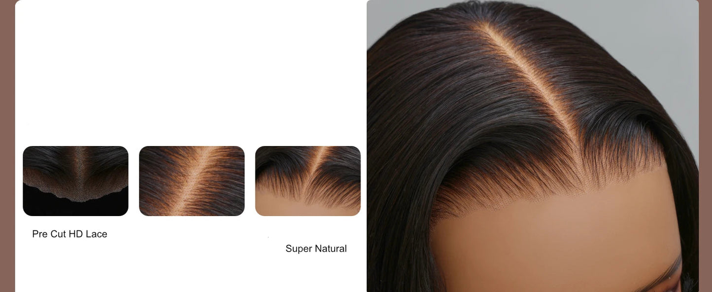 Camila – Lace Front 7x5 | Cabelo Humano Yaki, Sem Cola, Pré-Cortada & Pronta para Uso